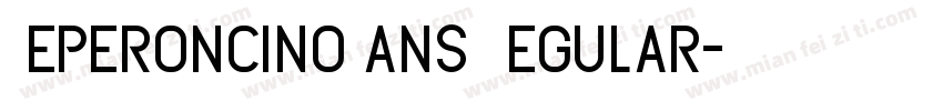 PeperoncinoSans Regular字体转换